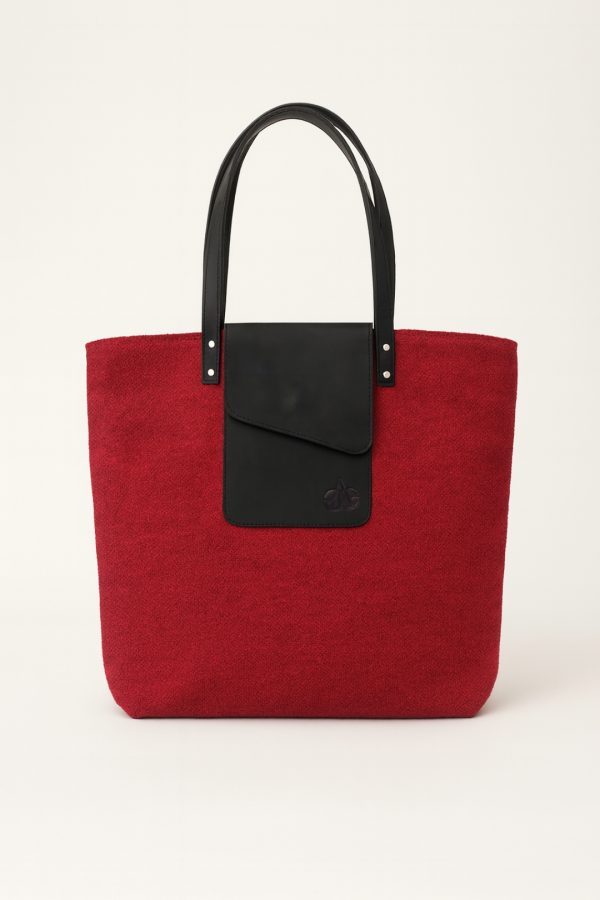 Tote bag Jaén Burdeos-Negro